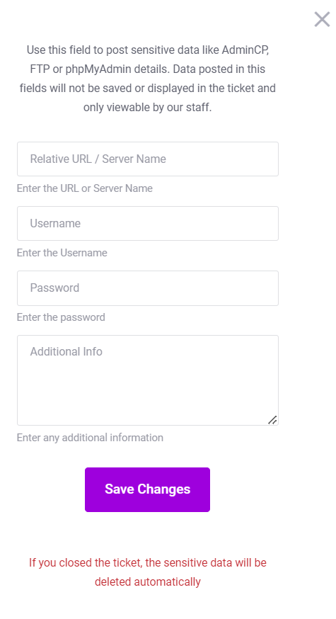 Absolute Hosting Sensitive Data