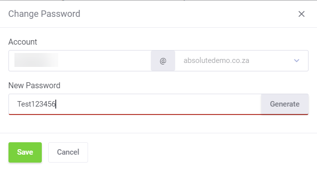 Absolute Hosting Change Email Password