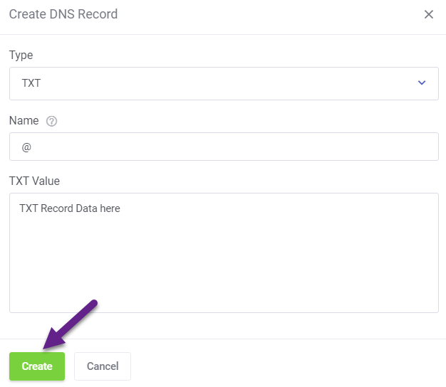 Absolute Hosting Create DNS Records