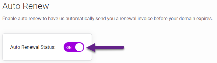 Absolute Hosting Domain Auto Renew status