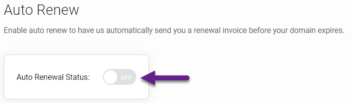 Absolute Hosting Domain Auto Renew Status Off