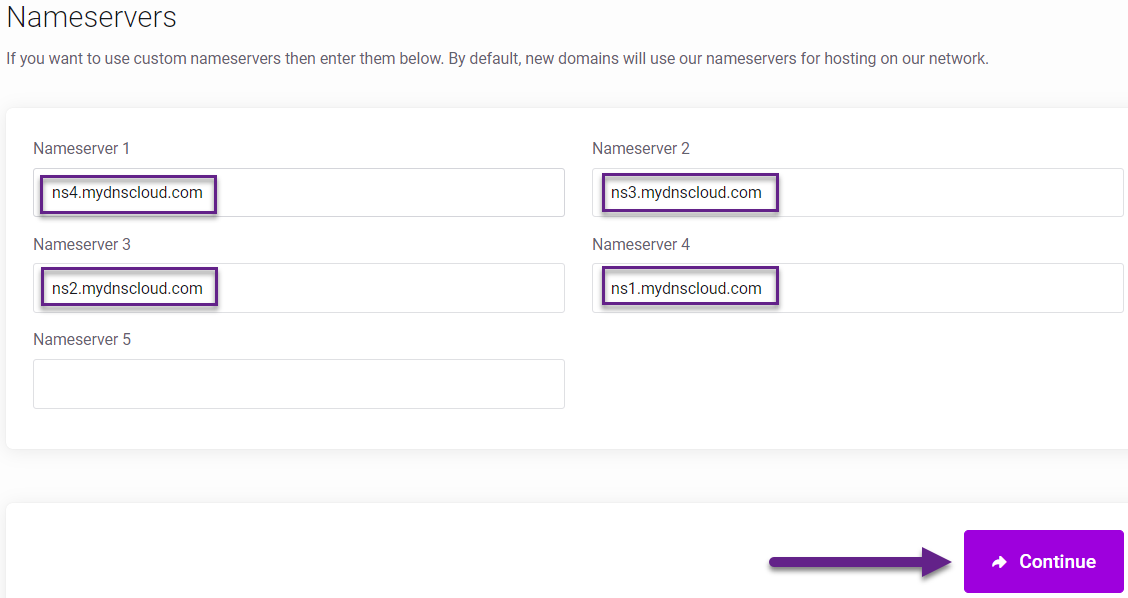 Absolute Hosting Domain Name servers