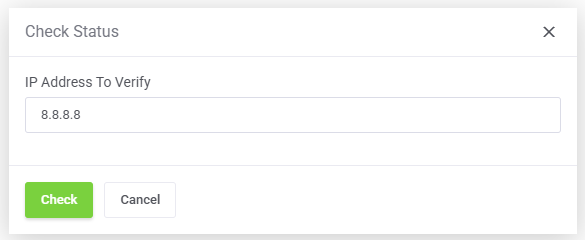 cPanel IP Unblock check IP