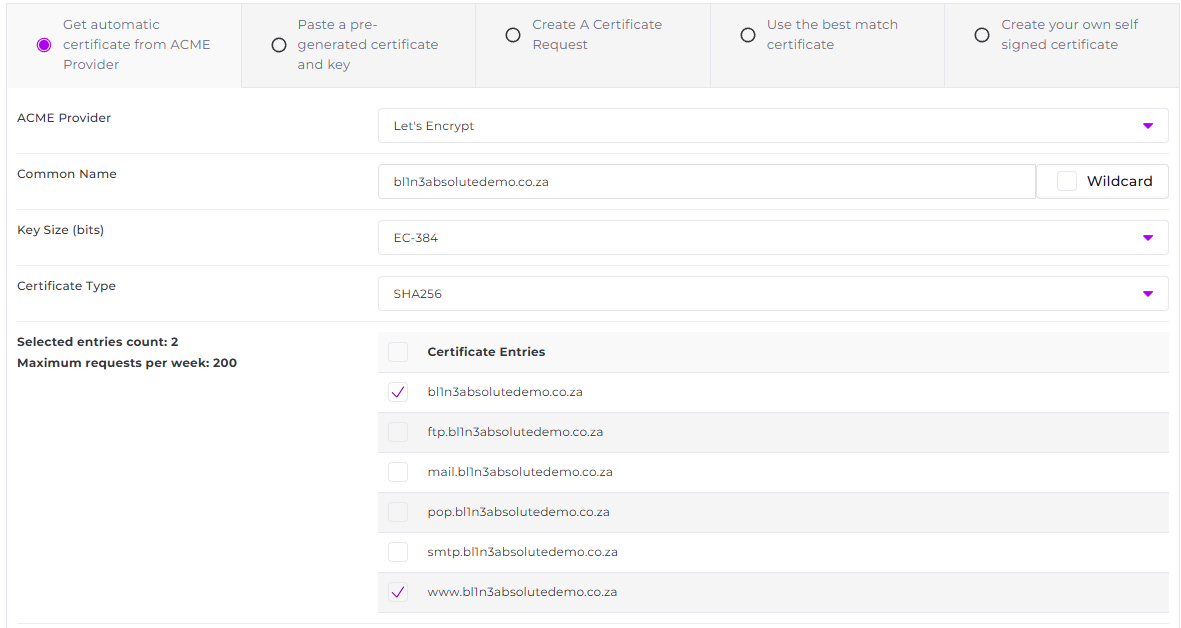absolutehosting.co.za directadmin ssl install
