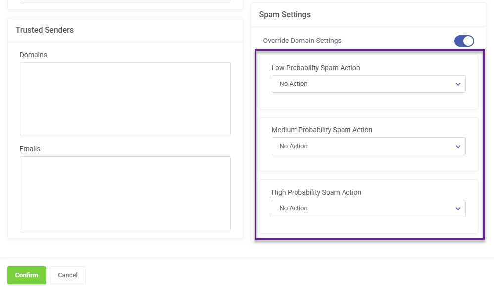 Smarter Business Email Hosting Adjust Spam Settings