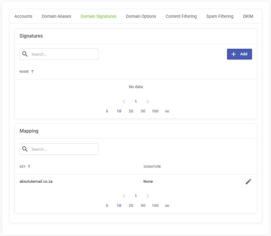 Smarter Business Email Hosting Add Domain Signature