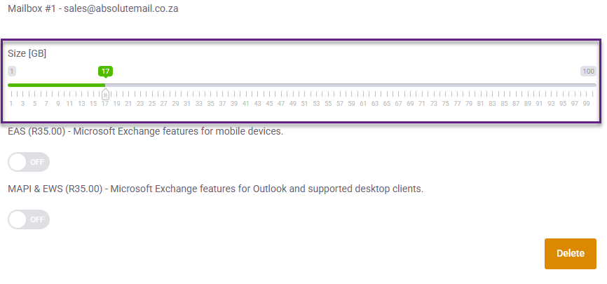 Upgrade Storage to 17GB