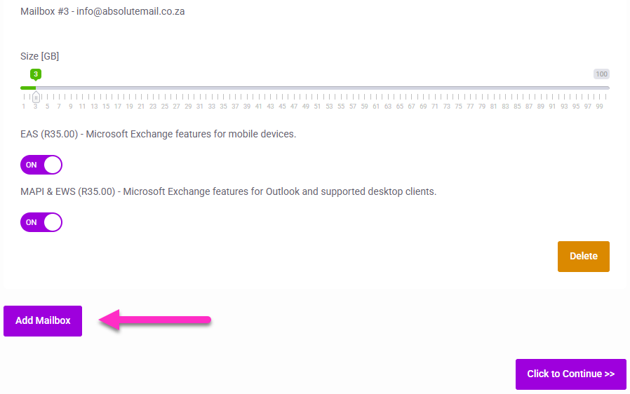 Add new smarter business email account