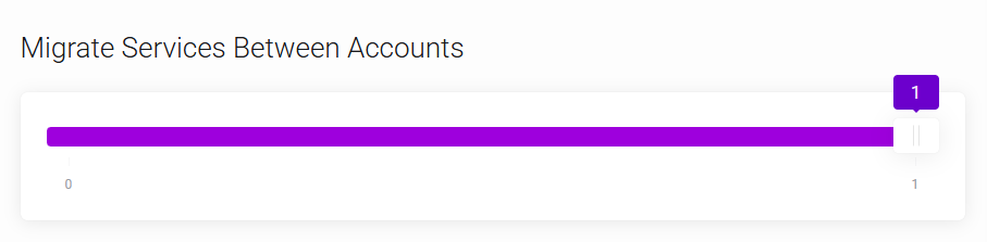 Migrate Services Between Accounts