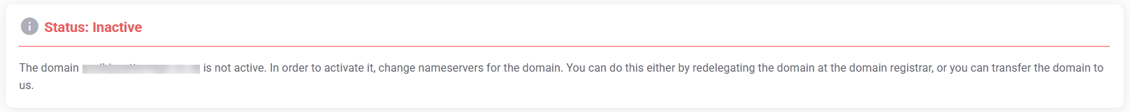 Status Inactive